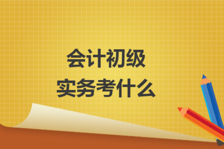 會(huì)計(jì)初級(jí)實(shí)務(wù)考什么