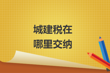 城建稅在哪里交納
