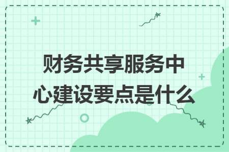 財(cái)務(wù)共享服務(wù)中心建設(shè)要點(diǎn)是什么